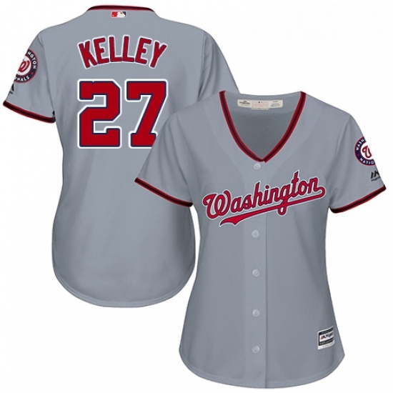 Womens Majestic Washington Nationals 27 Shawn Kelley Authentic Grey Road Cool Base MLB Jersey Womens Majestic Washington Nationals 27 Shawn Kelley Authentic Grey Road Cool Base MLB Jersey