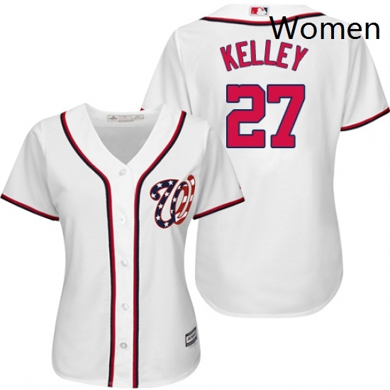 Womens Majestic Washington Nationals 27 Shawn Kelley Authentic White Home Cool Base MLB Jersey Womens Majestic Washington Nationals 27 Shawn Kelley Authentic White Home Cool Base MLB Jersey