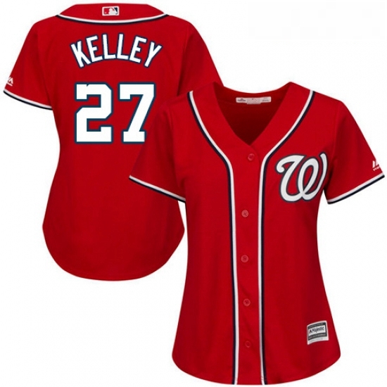 Womens Majestic Washington Nationals 27 Shawn Kelley Replica Red Alternate 1 Cool Base MLB Jersey Womens Majestic Washington Nationals 27 Shawn Kelley Replica Red Alternate 1 Cool Base MLB Jersey