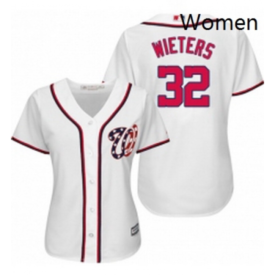Womens Majestic Washington Nationals 32 Matt Wieters Authentic White Home Cool Base MLB Jersey Womens Majestic Washington Nationals 32 Matt Wieters Authentic White Home Cool Base MLB Jersey