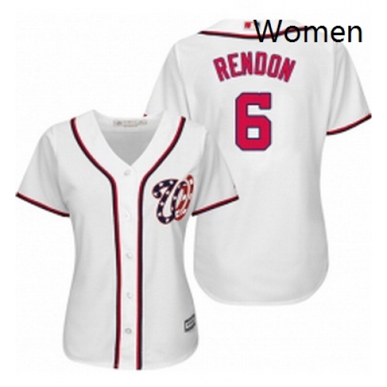 Womens Majestic Washington Nationals 6 Anthony Rendon Replica White Home Cool Base MLB Jersey Womens Majestic Washington Nationals 6 Anthony Rendon Replica White Home Cool Base MLB Jersey