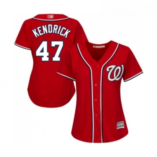 Womens Washington Nationals 47 Howie Kendrick Replica Red Alternate 1 Cool Base Baseball Jersey Womens Washington Nationals 47 Howie Kendrick Replica Red Alternate 1 Cool Base Baseball Jersey