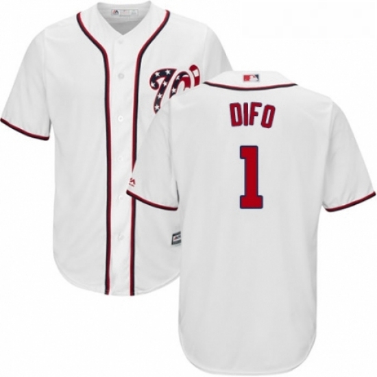 Youth Majestic Washington Nationals 1 Wilmer Difo Replica White Home Cool Base MLB Jersey Youth Majestic Washington Nationals 1 Wilmer Difo Replica White Home Cool Base MLB Jersey