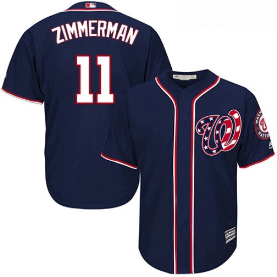 Youth Majestic Washington Nationals 11 Ryan Zimmerman Replica Navy Blue Alternate 2 Cool Base MLB Jersey Youth Majestic Washington Nationals 11 Ryan Zimmerman Replica Navy Blue Alternate 2 Cool Base MLB Jersey