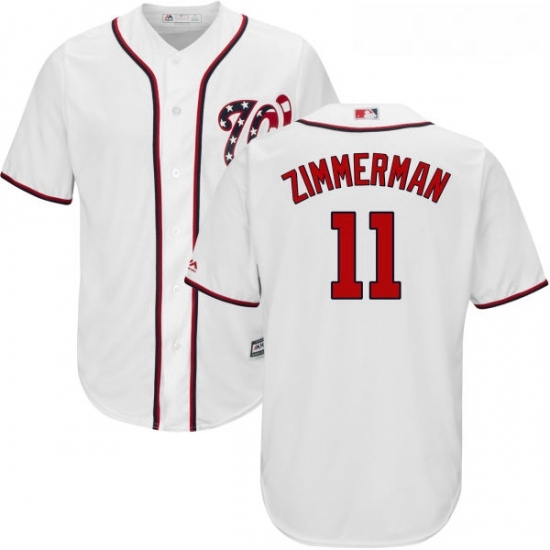 Youth Majestic Washington Nationals 11 Ryan Zimmerman Replica White Home Cool Base MLB Jersey Youth Majestic Washington Nationals 11 Ryan Zimmerman Replica White Home Cool Base MLB Jersey