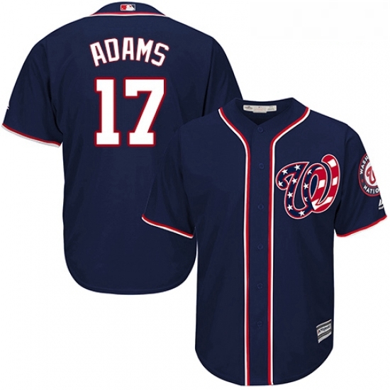 Youth Majestic Washington Nationals 17 Matt Adams Authentic Navy Blue Alternate 2 Cool Base MLB Jersey Youth Majestic Washington Nationals 17 Matt Adams Authentic Navy Blue Alternate 2 Cool Base MLB Jersey