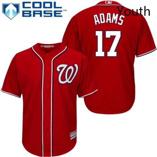Youth Majestic Washington Nationals 17 Matt Adams Authentic Red Alternate 1 Cool Base MLB Jersey Youth Majestic Washington Nationals 17 Matt Adams Authentic Red Alternate 1 Cool Base MLB Jersey