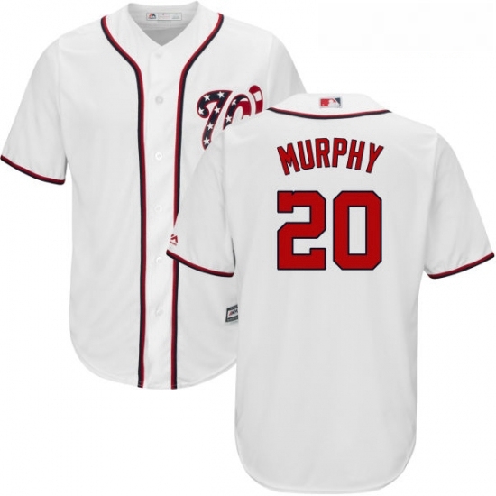 Youth Majestic Washington Nationals 20 Daniel Murphy Replica White Home Cool Base MLB Jersey Youth Majestic Washington Nationals 20 Daniel Murphy Replica White Home Cool Base MLB Jersey
