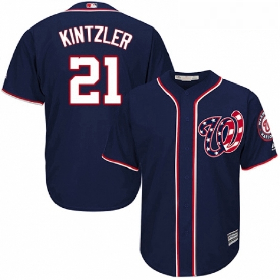 Youth Majestic Washington Nationals 21 Brandon Kintzler Authentic Navy Blue Alternate 2 Cool Base MLB Jersey Youth Majestic Washington Nationals 21 Brandon Kintzler Authentic Navy Blue Alternate 2 Cool Base MLB Jersey