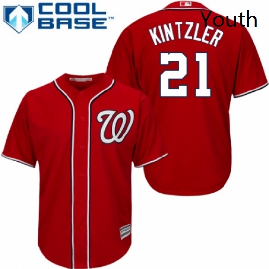 Youth Majestic Washington Nationals 21 Brandon Kintzler Replica Red Alternate 1 Cool Base MLB Jersey Youth Majestic Washington Nationals 21 Brandon Kintzler Replica Red Alternate 1 Cool Base MLB Jersey