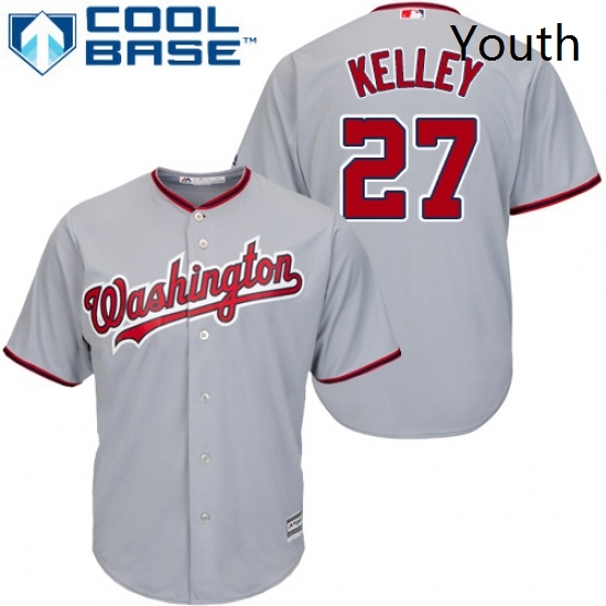 Youth Majestic Washington Nationals 27 Shawn Kelley Replica Grey Road Cool Base MLB Jersey Youth Majestic Washington Nationals 27 Shawn Kelley Replica Grey Road Cool Base MLB Jersey
