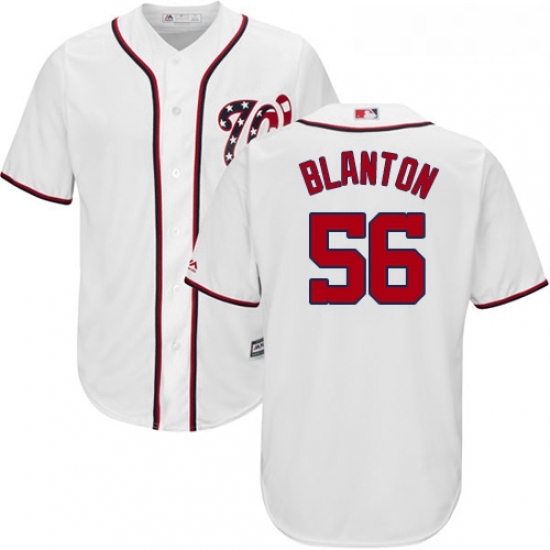 Youth Majestic Washington Nationals 56 Joe Blanton Authentic White Home Cool Base MLB Jersey Youth Majestic Washington Nationals 56 Joe Blanton Authentic White Home Cool Base MLB Jersey