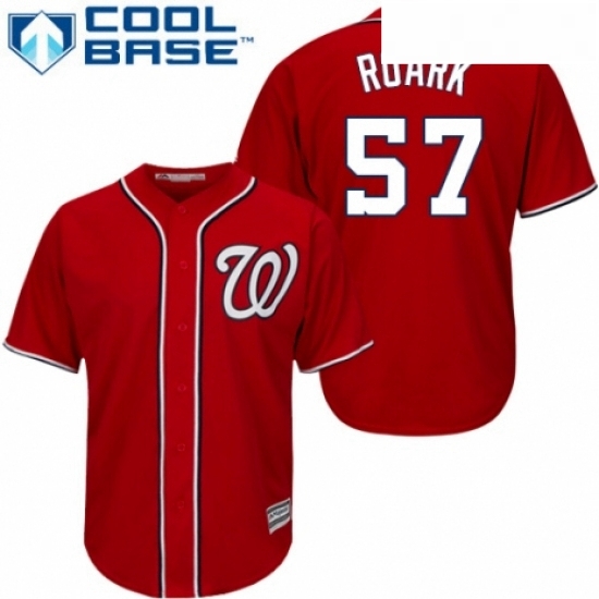 Youth Majestic Washington Nationals 57 Tanner Roark Replica Red Alternate 1 Cool Base MLB Jersey Youth Majestic Washington Nationals 57 Tanner Roark Replica Red Alternate 1 Cool Base MLB Jersey