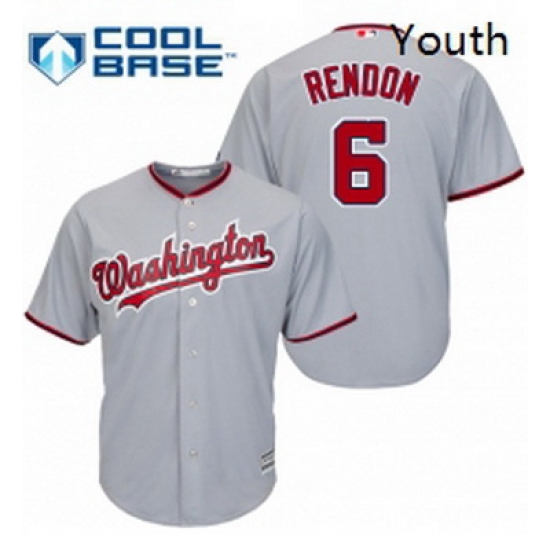 Youth Majestic Washington Nationals 6 Anthony Rendon Authentic Grey Road Cool Base MLB Jersey Youth Majestic Washington Nationals 6 Anthony Rendon Authentic Grey Road Cool Base MLB Jersey