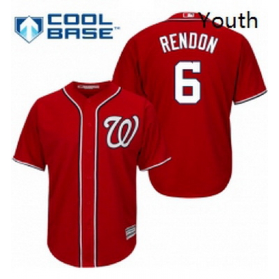 Youth Majestic Washington Nationals 6 Anthony Rendon Replica Red Alternate 1 Cool Base MLB Jersey Youth Majestic Washington Nationals 6 Anthony Rendon Replica Red Alternate 1 Cool Base MLB Jersey
