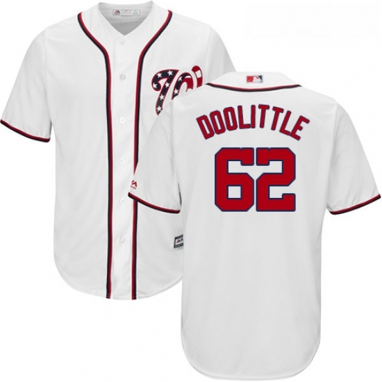 Youth Majestic Washington Nationals 62 Sean Doolittle Replica White Home Cool Base MLB Jersey Youth Majestic Washington Nationals 62 Sean Doolittle Replica White Home Cool Base MLB Jersey