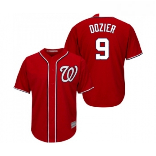 Youth Washington Nationals 9 Brian Dozier Replica Red Alternate 1 Cool Base Baseball Jersey Youth Washington Nationals 9 Brian Dozier Replica Red Alternate 1 Cool Base Baseball Jersey