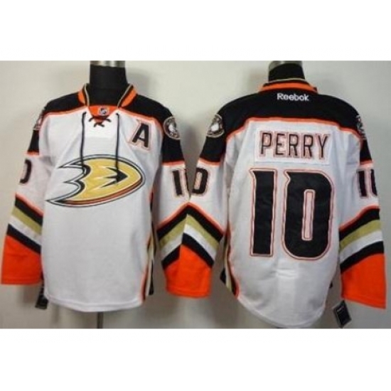 Anaheim Ducks 10 Corey Perry White Road Stitched NHL Jersey Anaheim Ducks 10 Corey Perry White Road Stitched NHL Jersey