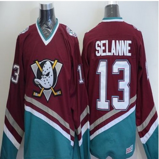 Anaheim Ducks #13 Teemu Selanne Red CCM Throwback Stitched NHL Jersey Anaheim Ducks #13 Teemu Selanne Red CCM Throwback Stitched NHL Jersey