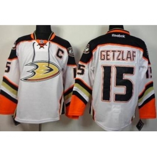 Anaheim Ducks 15 Ryan Getzlaf White Road Stitched NHL Jersey Anaheim Ducks 15 Ryan Getzlaf White Road Stitched NHL Jersey
