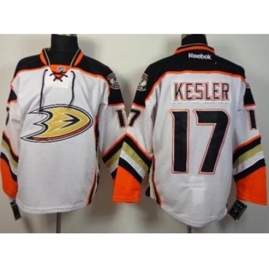 Anaheim Ducks 17 Ryan Kesler White Road Stitched NHL Jersey Anaheim Ducks 17 Ryan Kesler White Road Stitched NHL Jersey