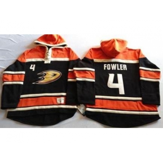 Anaheim Ducks 4 Cam Fowler Black Sawyer Hooded Sweatshirt Stitched NHL Jersey Anaheim Ducks 4 Cam Fowler Black Sawyer Hooded Sweatshirt Stitched NHL Jersey