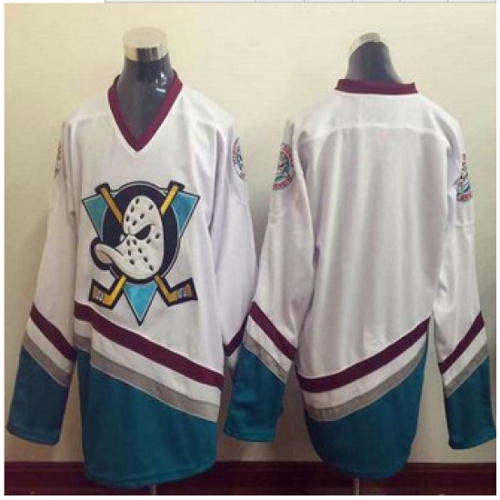 Anaheim Ducks Blank White CCM Throwback NHL Jersey Anaheim Ducks Blank White CCM Throwback NHL Jersey