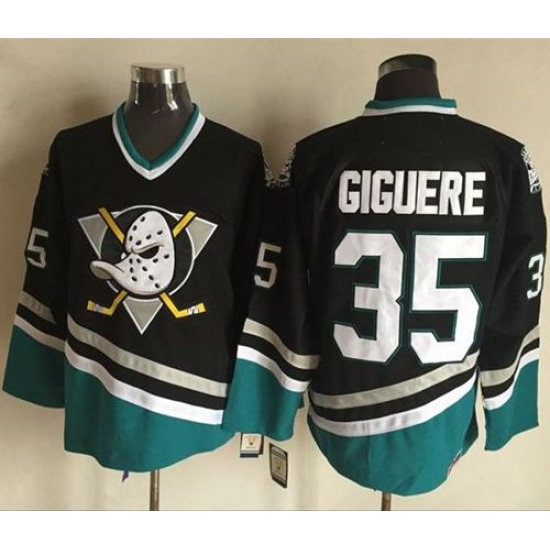 Ducks #35 Jean Sebastien Giguere PurpleTurquoise CCM Throwback Stitched NHL Jersey Ducks #35 Jean Sebastien Giguere PurpleTurquoise CCM Throwback Stitched NHL Jersey