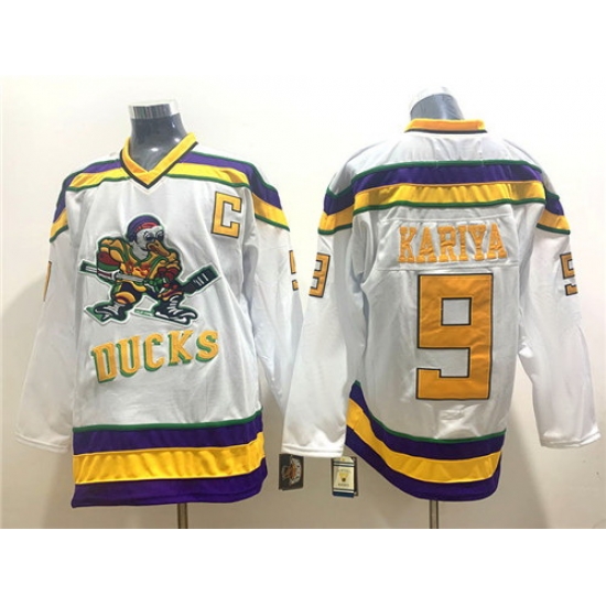 Ducks 9 Paul Kariya White CCM Jersey Ducks 9 Paul Kariya White CCM Jersey