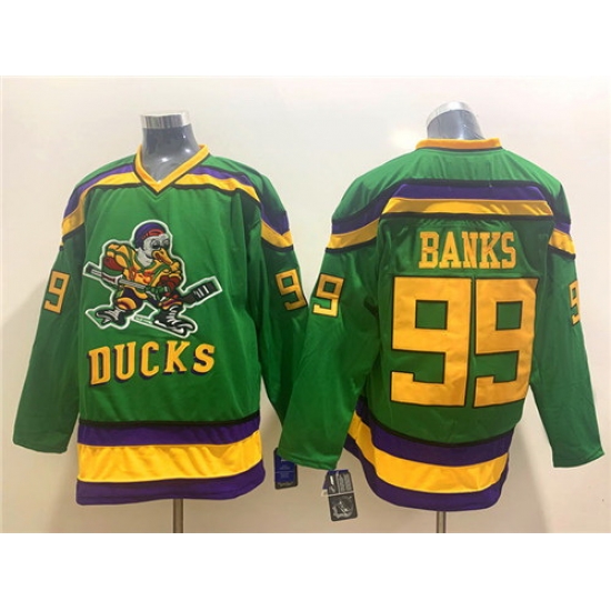Ducks 99 Adam Banks Green CCM Jersey Ducks 99 Adam Banks Green CCM Jersey