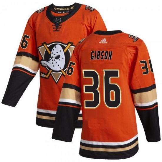Men Anaheim Ducks 36 John Gibson Orange Stitched Jersey Men Anaheim Ducks 36 John Gibson Orange Stitched Jersey