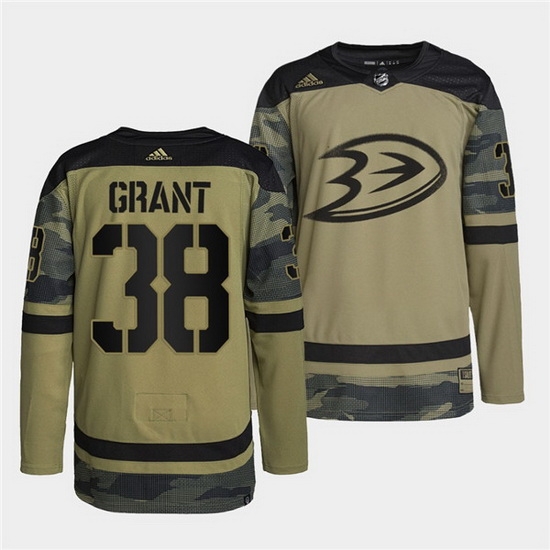 Men Anaheim Ducks 38 Derek Grant 2022 Camo Military Appreciation Night Stitched jersey Men Anaheim Ducks 38 Derek Grant 2022 Camo Military Appreciation Night Stitched jersey