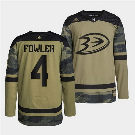 Men Anaheim Ducks 4 Cam Fowler 2022 Camo Military Appreciation Night Stitched jersey Men Anaheim Ducks 4 Cam Fowler 2022 Camo Military Appreciation Night Stitched jersey