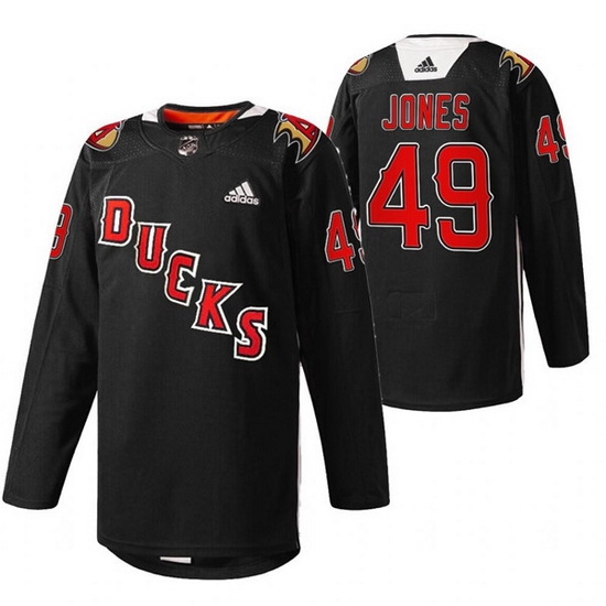 Men Anaheim Ducks 49 Max Jones 2022 Black Angels Night Stitched jersey Men Anaheim Ducks 49 Max Jones 2022 Black Angels Night Stitched jersey