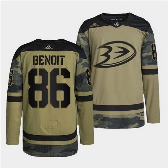 Men Anaheim Ducks 86 Simon Benoit 2022 Camo Military Appreciation Night Stitched jersey Men Anaheim Ducks 86 Simon Benoit 2022 Camo Military Appreciation Night Stitched jersey