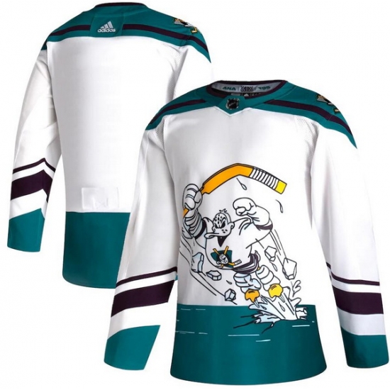 Men Anaheim Ducks Blank White 2020 21 Reverse Retro Adidas Jersey Men Anaheim Ducks Blank White 2020 21 Reverse Retro Adidas Jersey