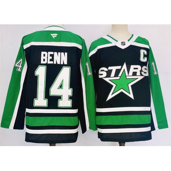 Men Dallas Stars 14 Jamie Benn Black 2024 25 Reverse Retro Stitched Jersey Men Dallas Stars 14 Jamie Benn Black 2024 25 Reverse Retro Stitched Jersey