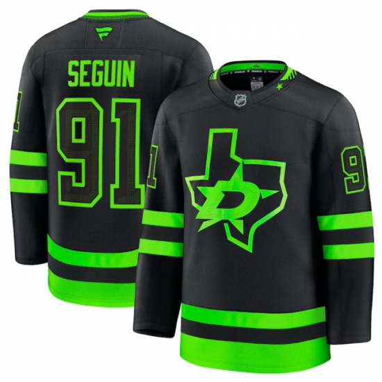 Men Dallas Stars 91 Tyler Seguin Black 2024 25 Alternate Stitched Hockey Jersey Men Dallas Stars 91 Tyler Seguin Black 2024 25 Alternate Stitched Hockey Jersey