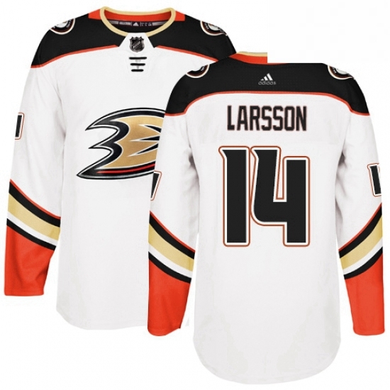 Mens Adidas Anaheim Ducks 14 Jacob Larsson Authentic White Away NHL Jersey Mens Adidas Anaheim Ducks 14 Jacob Larsson Authentic White Away NHL Jersey