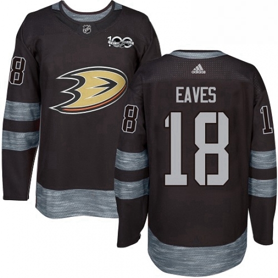 Mens Adidas Anaheim Ducks 18 Patrick Eaves Authentic Black 1917 2017 100th Anniversary NHL Jersey Mens Adidas Anaheim Ducks 18 Patrick Eaves Authentic Black 1917 2017 100th Anniversary NHL Jersey