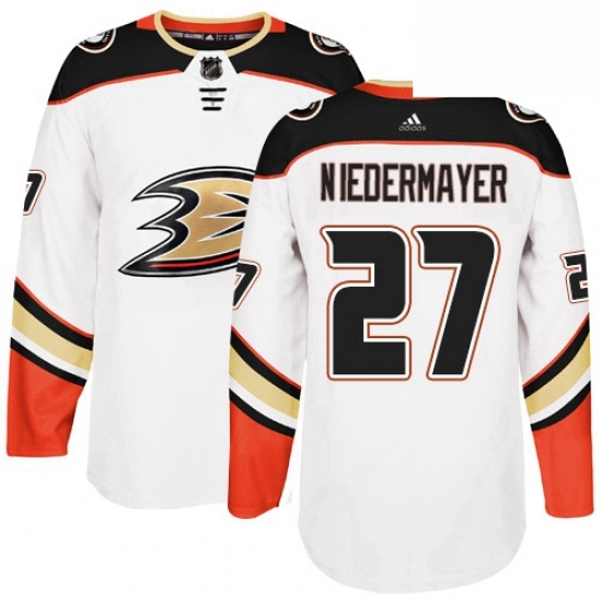 Mens Adidas Anaheim Ducks 27 Scott Niedermayer Authentic White Away NHL Jersey Mens Adidas Anaheim Ducks 27 Scott Niedermayer Authentic White Away NHL Jersey