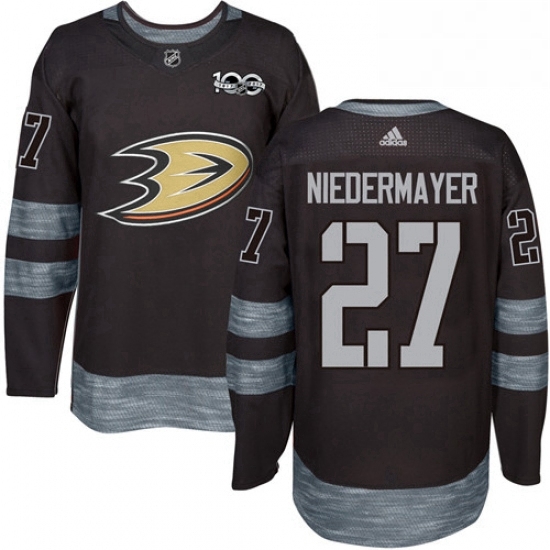 Mens Adidas Anaheim Ducks 27 Scott Niedermayer Premier Black 1917 2017 100th Anniversary NHL Jersey Mens Adidas Anaheim Ducks 27 Scott Niedermayer Premier Black 1917 2017 100th Anniversary NHL Jersey