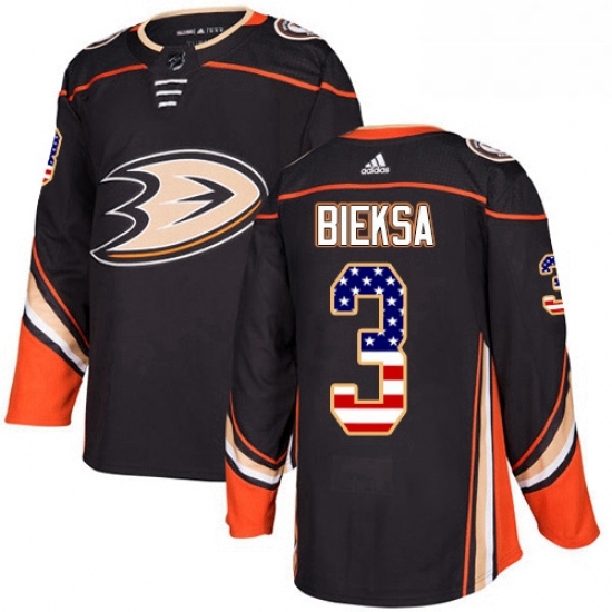 Mens Adidas Anaheim Ducks 3 Kevin Bieksa Authentic Black USA Flag Fashion NHL Jersey Mens Adidas Anaheim Ducks 3 Kevin Bieksa Authentic Black USA Flag Fashion NHL Jersey