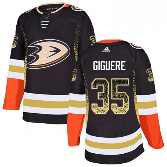 Mens Adidas Anaheim Ducks 35 Jean Sebastien Giguere Authentic Black Drift Fashion NHL Jersey Mens Adidas Anaheim Ducks 35 Jean Sebastien Giguere Authentic Black Drift Fashion NHL Jersey