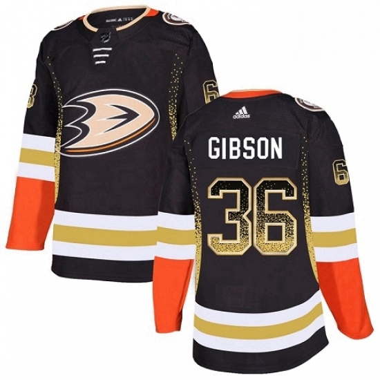 Mens Adidas Anaheim Ducks 36 John Gibson Authentic Black Drift Fashion NHL Jersey Mens Adidas Anaheim Ducks 36 John Gibson Authentic Black Drift Fashion NHL Jersey