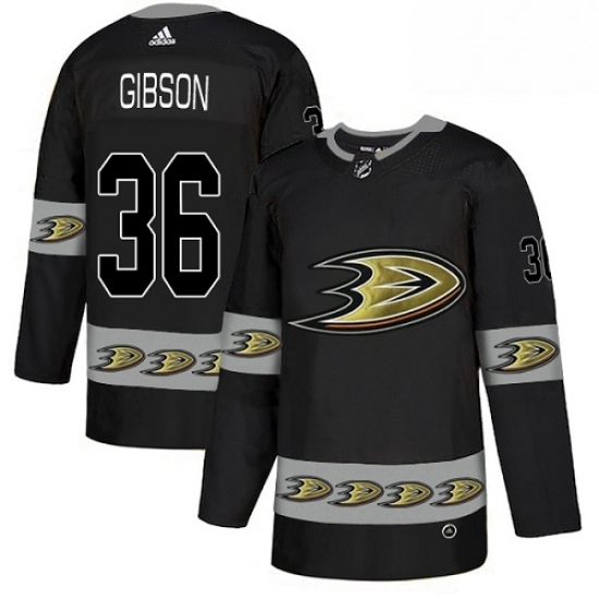 Mens Adidas Anaheim Ducks 36 John Gibson Premier Black Team Logo Fashion NHL Jersey Mens Adidas Anaheim Ducks 36 John Gibson Premier Black Team Logo Fashion NHL Jersey