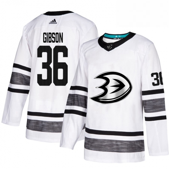 Mens Adidas Anaheim Ducks 36 John Gibson White 2019 All Star Game Parley Authentic Stitched NHL Jersey Mens Adidas Anaheim Ducks 36 John Gibson White 2019 All Star Game Parley Authentic Stitched NHL Jersey