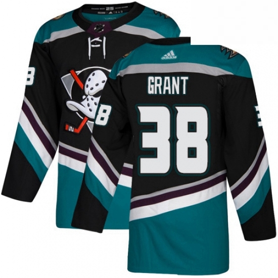 Mens Adidas Anaheim Ducks 38 Derek Grant Authentic Black Teal Third NHL Jersey Mens Adidas Anaheim Ducks 38 Derek Grant Authentic Black Teal Third NHL Jersey