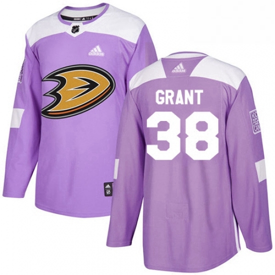 Mens Adidas Anaheim Ducks 38 Derek Grant Authentic Purple Fights Cancer Practice NHL Jersey Mens Adidas Anaheim Ducks 38 Derek Grant Authentic Purple Fights Cancer Practice NHL Jersey