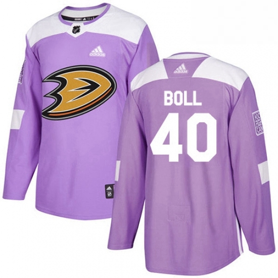 Mens Adidas Anaheim Ducks 40 Jared Boll Authentic Purple Fights Cancer Practice NHL Jersey Mens Adidas Anaheim Ducks 40 Jared Boll Authentic Purple Fights Cancer Practice NHL Jersey